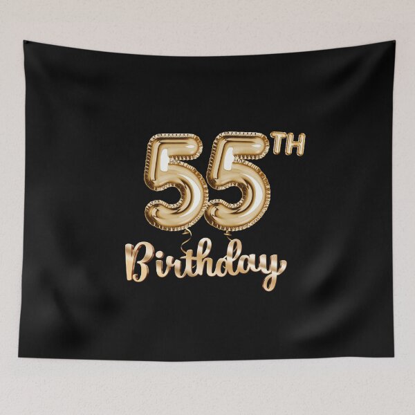 Item preview, 55th Birthday Gifts - Party Balloons Gold designed and sold by betternotes.