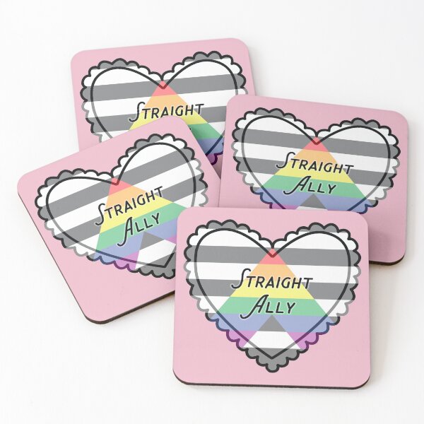 Item preview, straight ally pride flag designed and sold by prismatic paper co.