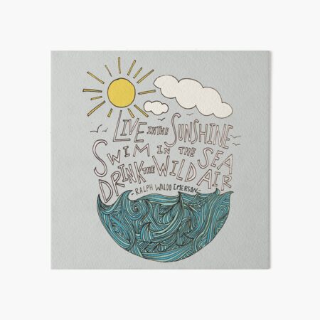 Emerson: Live in the Sunshine Art Board Print