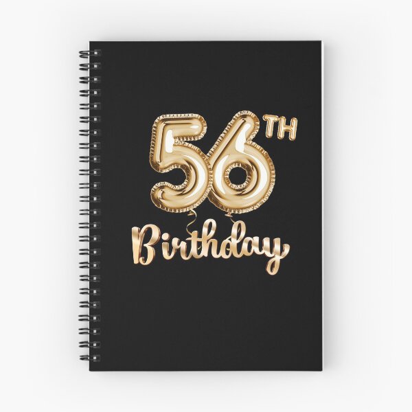 Item preview, 56th Birthday Gifts - Party Balloons Gold designed and sold by betternotes.