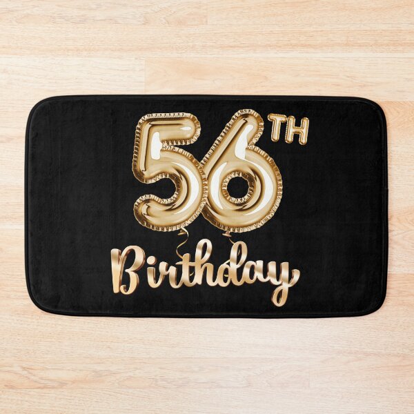 Item preview, 56th Birthday Gifts - Party Balloons Gold designed and sold by betternotes.