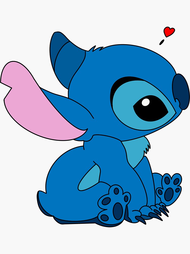 Stitch from Lilo and Stitch :) Sticker for Sale by Giah Sharf