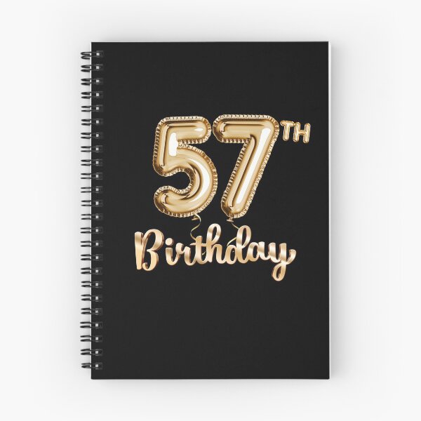 Item preview, 57th Birthday Gifts - Party Balloons Gold designed and sold by betternotes.