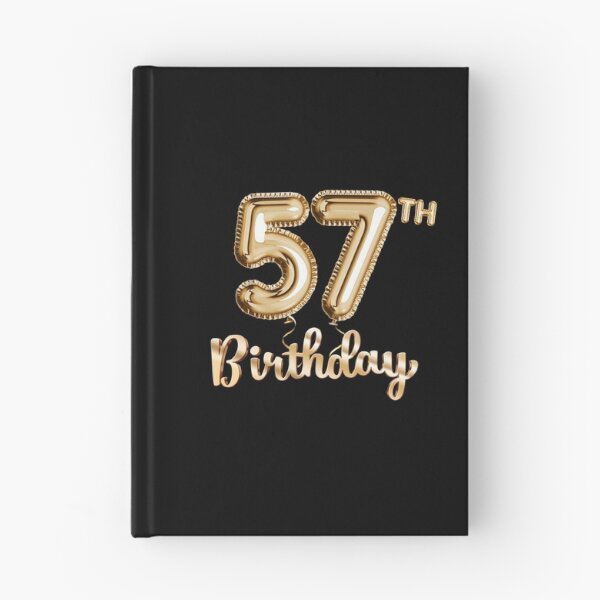 Item preview, 57th Birthday Gifts - Party Balloons Gold designed and sold by betternotes.