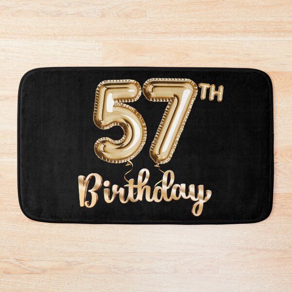 Item preview, 57th Birthday Gifts - Party Balloons Gold designed and sold by betternotes.