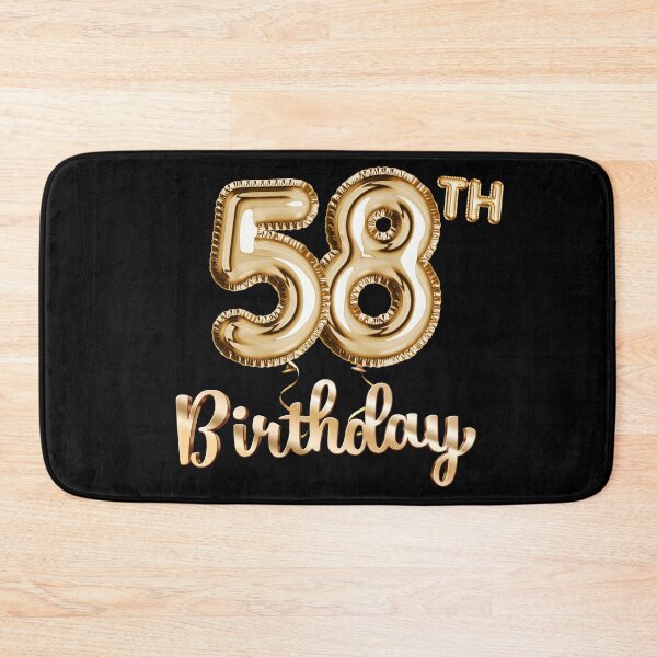 Item preview, 58th Birthday Gifts - Party Balloons Gold designed and sold by betternotes.