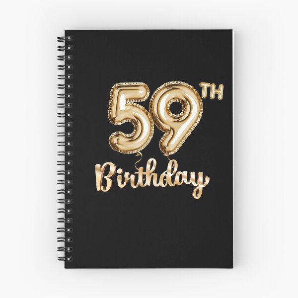 Item preview, 59th Birthday Gifts - Party Balloons Gold designed and sold by betternotes.