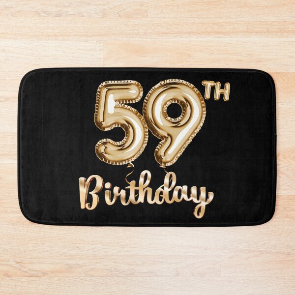 Item preview, 59th Birthday Gifts - Party Balloons Gold designed and sold by betternotes.