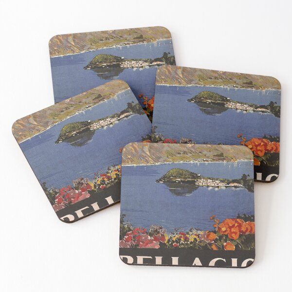 Item preview, Bellagio vintage travel poster designed and sold by stickart-marek.