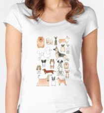 Camiseta entallada de cuello redondo Perros