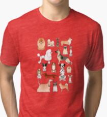 Camiseta de tejido mixto Perros