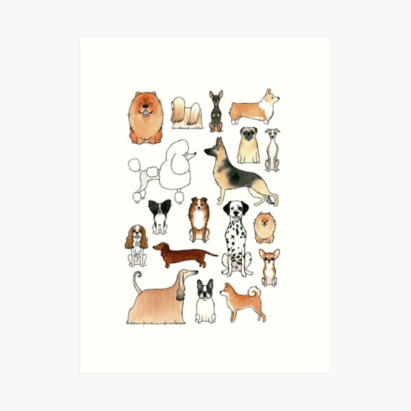 Dogs Art Print