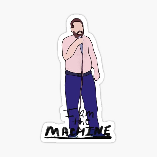 "Bert Kreischer- I am the Machine! design!" Sticker for Sale by