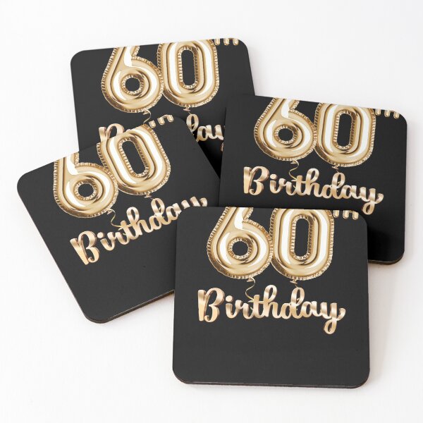 Item preview, 60th Birthday Gifts - Party Balloons Gold designed and sold by betternotes.