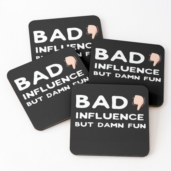 Item preview, Bad Influence But Damn Fun T-shirt designed and sold by Mostik Vipo.