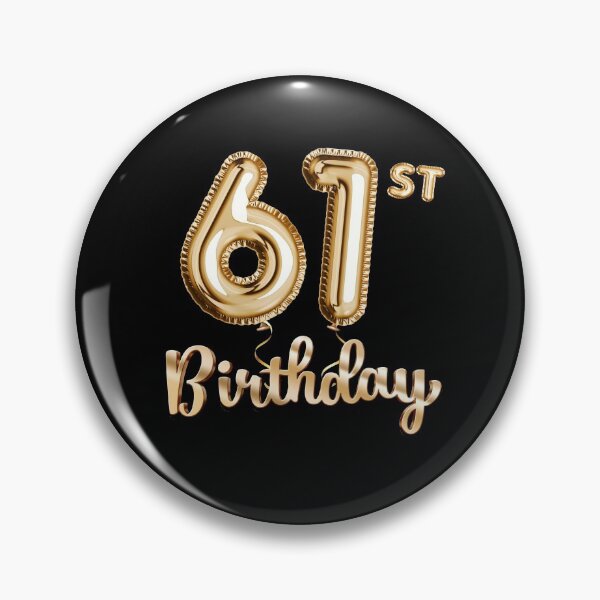 Item preview, 61st Birthday Gifts - Party Balloons Gold designed and sold by betternotes.