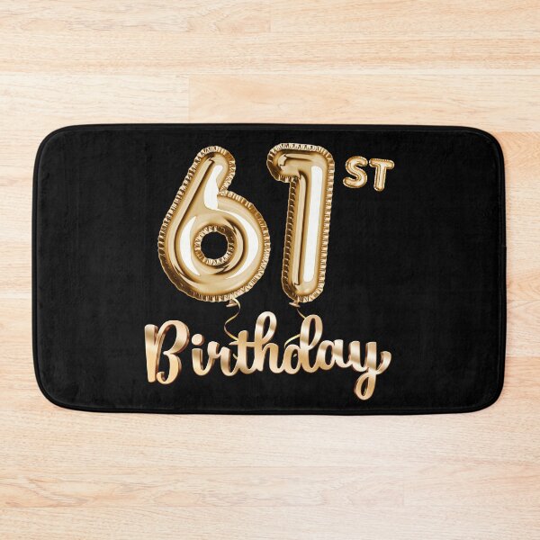 Item preview, 61st Birthday Gifts - Party Balloons Gold designed and sold by betternotes.