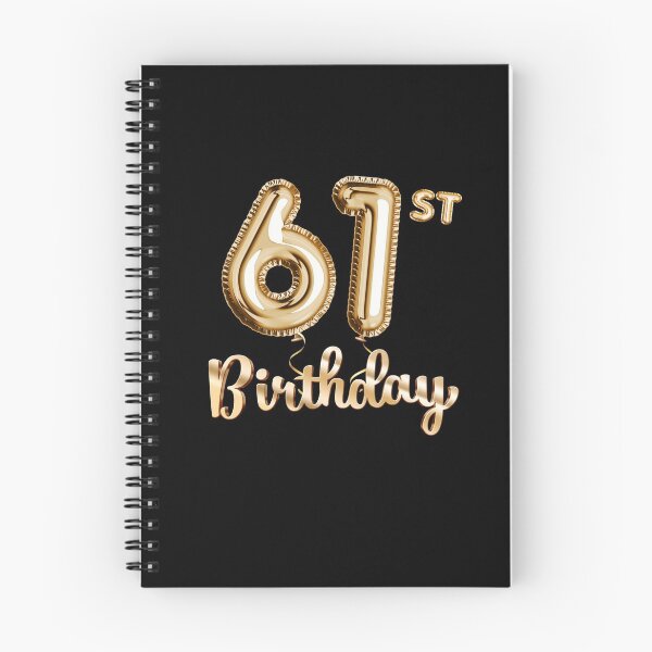 Item preview, 61st Birthday Gifts - Party Balloons Gold designed and sold by betternotes.