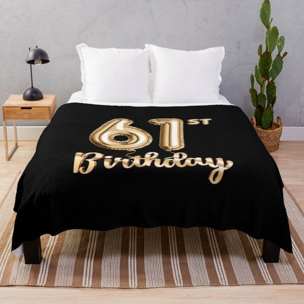 Item preview, 61st Birthday Gifts - Party Balloons Gold designed and sold by betternotes.