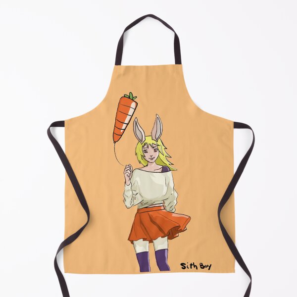 Item preview, Cute Bunny Girl Holding Carrot Balloon designed and sold by SithBoy.