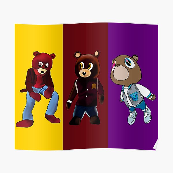 Bear Posters Redbubble - roblox bear red robin