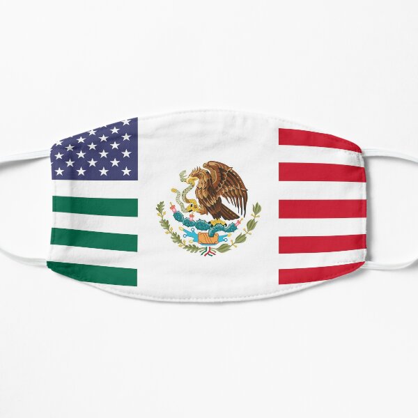Mexican-American Flag Flat Mask
