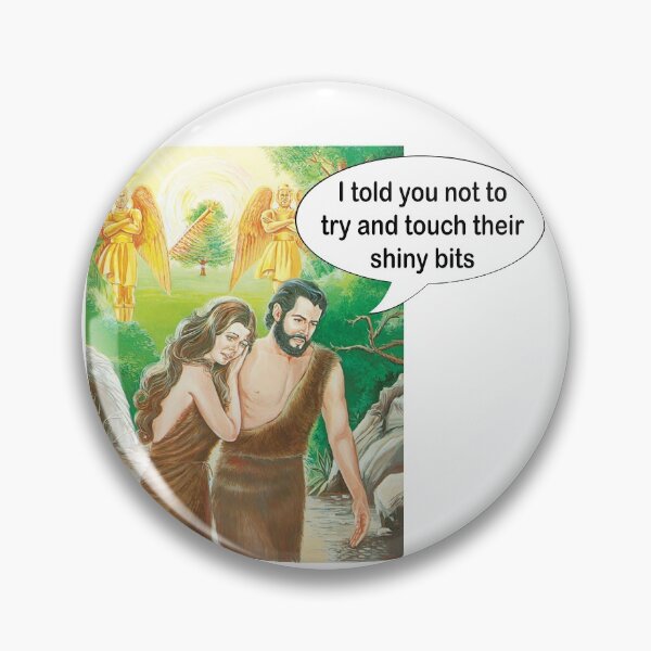 Item preview, Adam and Eve funny Garden Of Eden meme designed and sold by ExJWMerchandise.