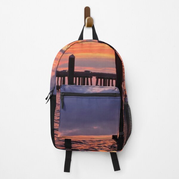 Item preview, Sunset at the Fishing Docks on the Ocean designed and sold by BritW1509.