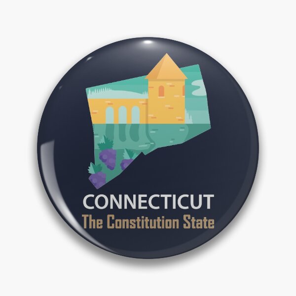 Item preview, Connecticut - The Constitution State - Bumper Sticker designed and sold by d1mology.