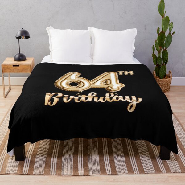 Item preview, 64th Birthday Gifts - Party Balloons Gold designed and sold by betternotes.