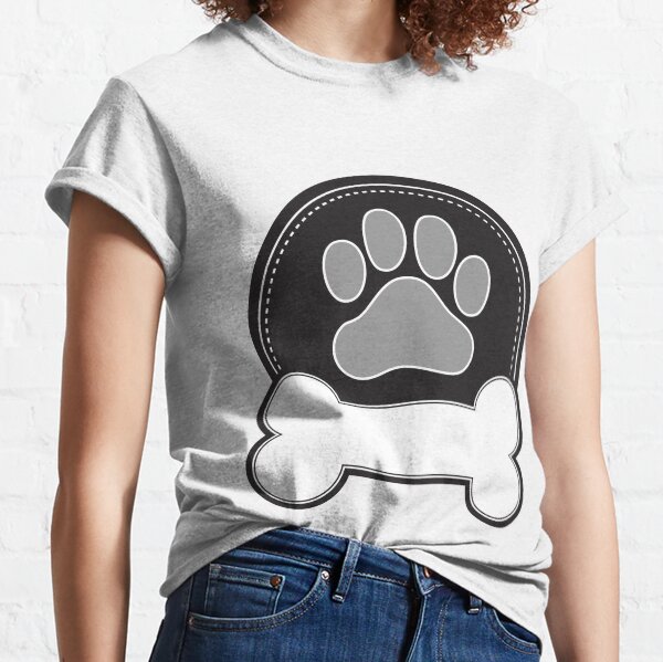 Dog Bone and Paw Classic T-Shirt