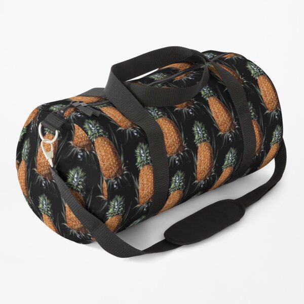 Vintage Pineapple Print Duffle Bag