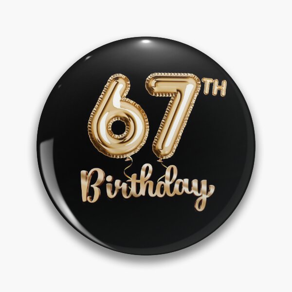 Item preview, 67th Birthday Gifts - Party Balloons Gold designed and sold by betternotes.