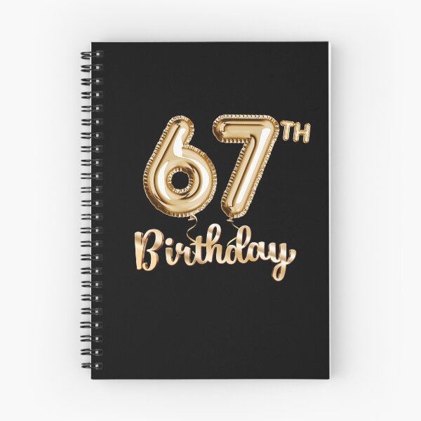 Item preview, 67th Birthday Gifts - Party Balloons Gold designed and sold by betternotes.