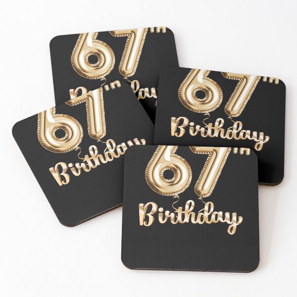 Item preview, 67th Birthday Gifts - Party Balloons Gold designed and sold by betternotes.
