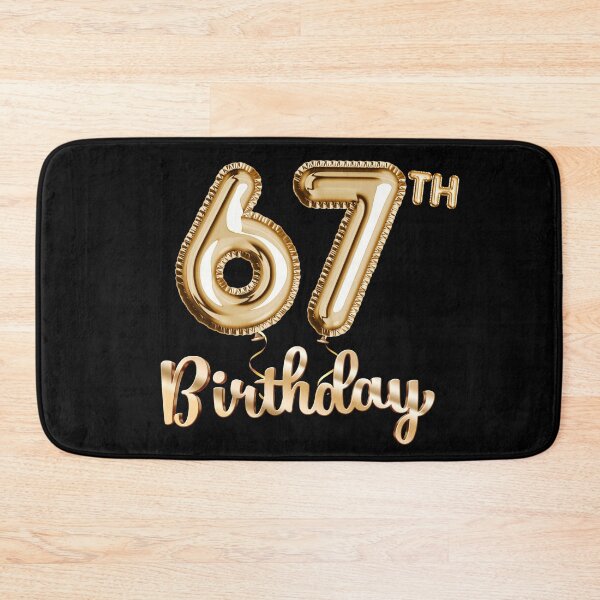 Item preview, 67th Birthday Gifts - Party Balloons Gold designed and sold by betternotes.