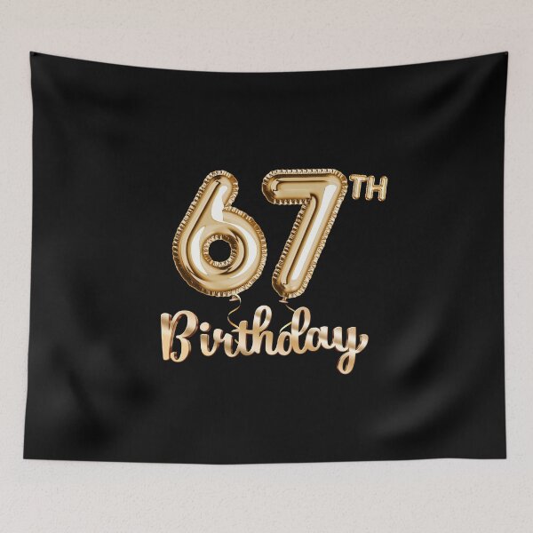 Item preview, 67th Birthday Gifts - Party Balloons Gold designed and sold by betternotes.