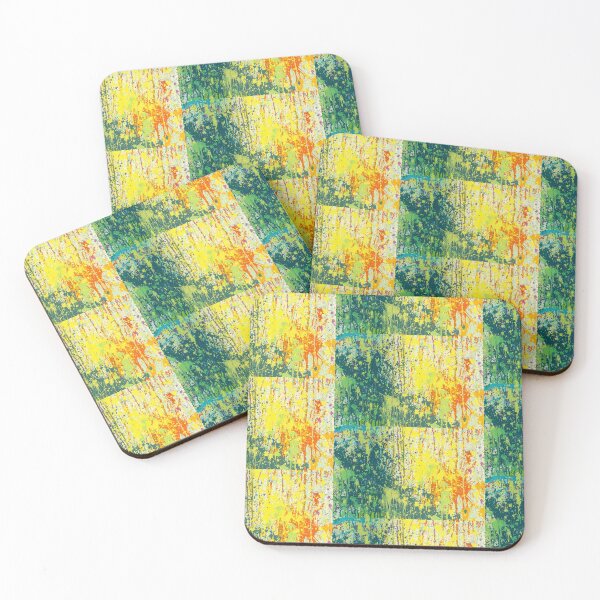 Item preview, Art Abstract yellow - green designed and sold by Minimal Calm.