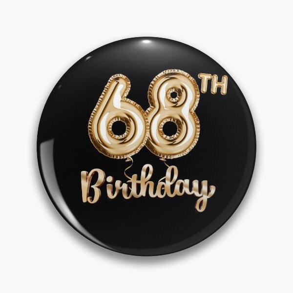 Item preview, 68th Birthday Gifts - Party Balloons Gold designed and sold by betternotes.