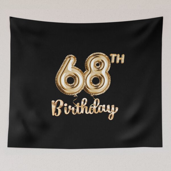 Item preview, 68th Birthday Gifts - Party Balloons Gold designed and sold by betternotes.