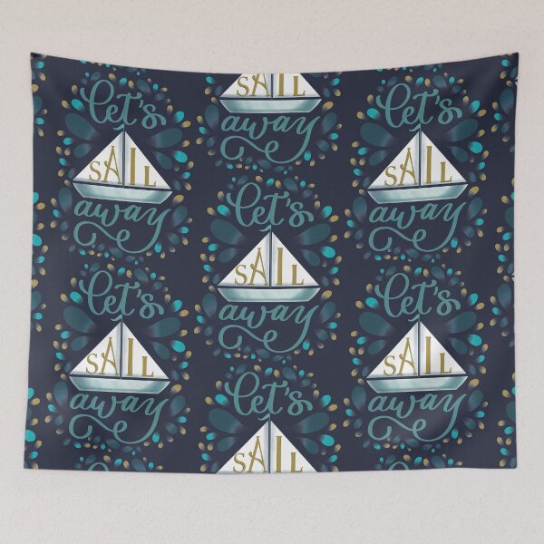 Item preview, Let’s Sail Away designed and sold by kandraletters.