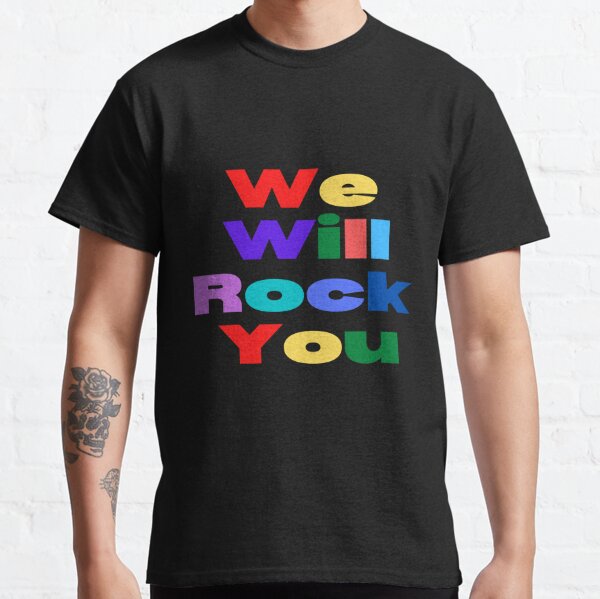 The Killers Lyrics T Shirts Redbubble - roblox song we will rock you