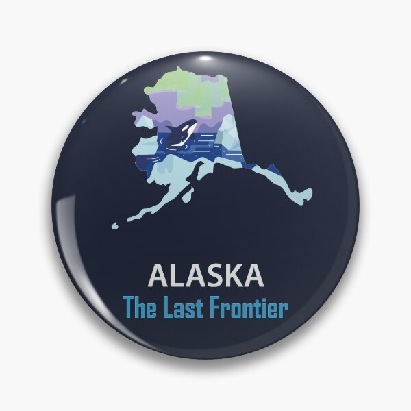 Item preview, Alaska State - The Last Frontier - Bumper Sticker designed and sold by d1mology.