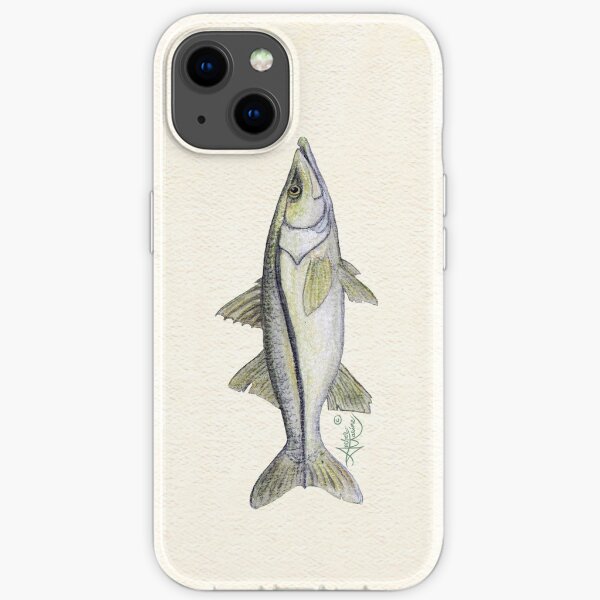 "Snook" by Amber Marine ~ watercolor fish art, © 2013 iPhone Soft Case