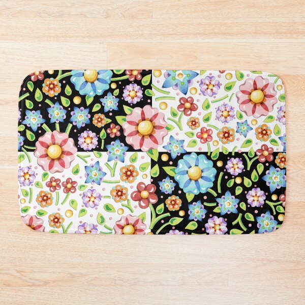Artikelvorschau, Millefiori Blumen-Checks entworfen und verkauft von PatriciaSheaDesigns.