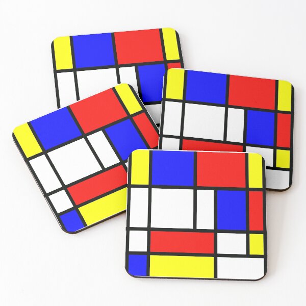 Item preview, Piet Mondrian "Composition 2" | Color Block with Red Yellow and Blue designed and sold by Gascondi.