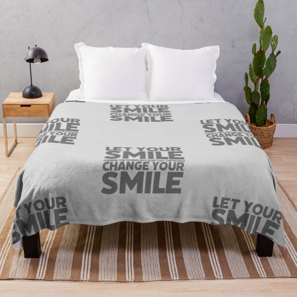 Item preview, Let your smile change the world, but dont let the world change your smile. - Gray Text  designed and sold by agsduy.