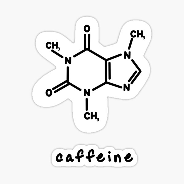 Coffee Caffeine Chemical Molecule Formula C8H10N4O2 T-Shirt-BN – Banazatee