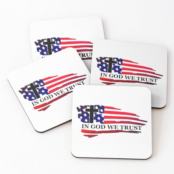 Item preview, In God We Trust American Flag with Cross designed and sold by LarryG3.