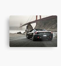 Ferrari 458 Spider | Golden Gate Metal Print